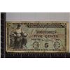 Image 1 : SERIES 481 US 5 CENT MILITARY PAYMENT CERTIFICATE