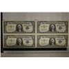 Image 1 : 4-CRISP UNC CONSECUTIVE SERIAL NUMBER 1957