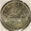 Image 1 : 1962 CANADA SILVER DOLLAR .6 OZ. ASW TONED