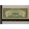 Image 2 : 1929 US $5 NATIONAL CURRENCY BROWN SEAL 1ST