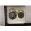 Image 1 : 1998 ISRAEL SILVER 2 COIN SET: PF 2 NEW SHEQALIM