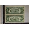 Image 2 : 2-CU US $2 CONSECUTIVE SERIAL NUMBER RED SEAL