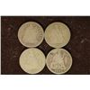 Image 1 : 4-SILVER SEATED LIBERTY DIMES: 1853, 56, 75 & 1891