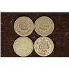 Image 2 : 4-SILVER SEATED LIBERTY DIMES: 1853, 56, 75 & 1891