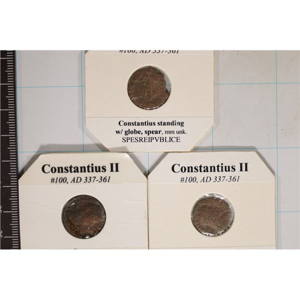 3-CONSTANTIUS II 337-361 A.D. ANCIENT COINS