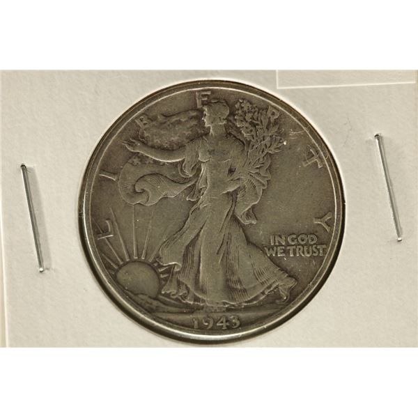 1943 SILVER WALKING LIBERTY HALF DOLLAR