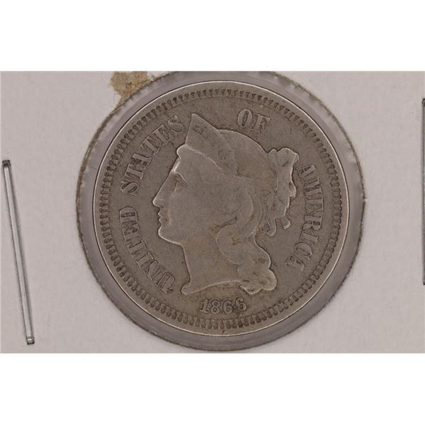 1865 THREE CENT PIECE (NICKEL)