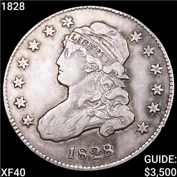 1828 Capped Bust Quarter NEARLY UNCIRCULATED