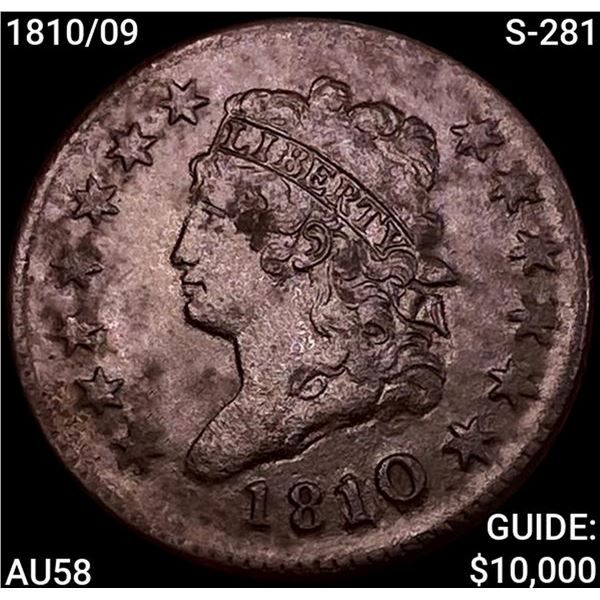 1810/09 S-281 Classic Head Large Cent CHOICE AU