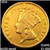 Image 1 : 1854 $3 Gold Piece CLOSELY UNCIRCULATED