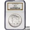 Image 1 : 1921 Silver Peace Dollar NGC MS63