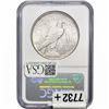 Image 2 : 1921 Silver Peace Dollar NGC MS63