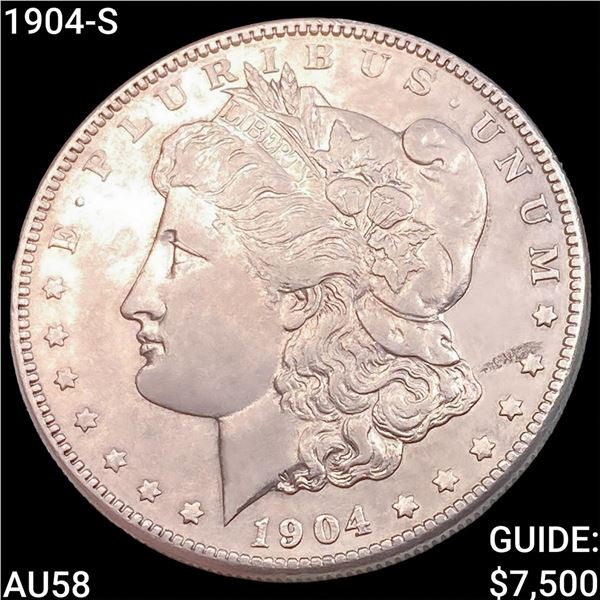 1904-S Morgan Silver Dollar CHOICE AU