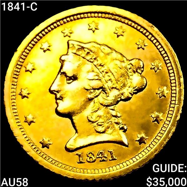 1841-C $2.50 Gold Quarter Eagle CHOICE AU