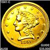 Image 1 : 1841-C $2.50 Gold Quarter Eagle CHOICE AU
