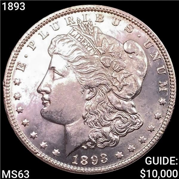 1893 Morgan Silver Dollar CHOICE BU