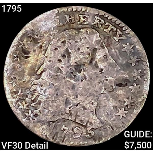 1795 Flowing Hair Half Dime LIGHTLY CIRCULATED