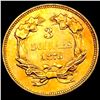 Image 2 : 1876 $3 Gold Piece CHOICE PROOF