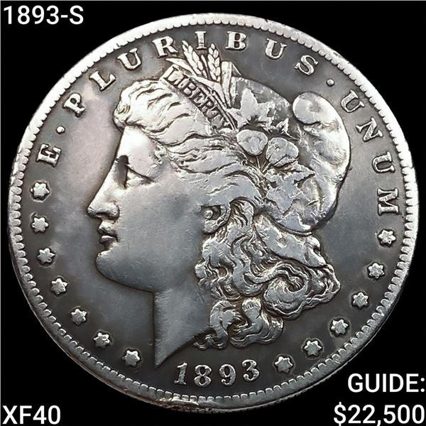 1893-S Morgan Silver Dollar NEARLY UNCIRCULATED