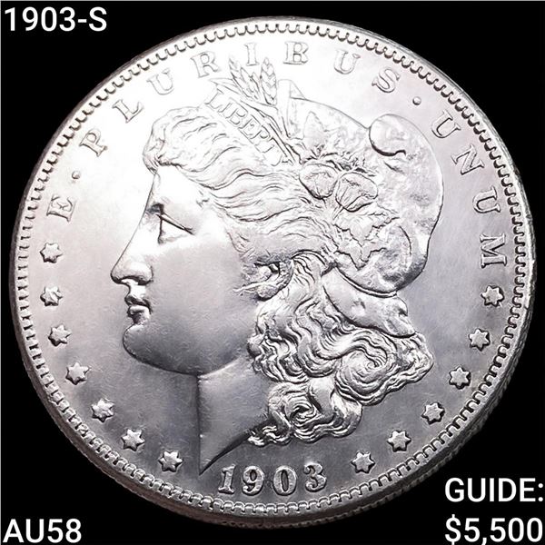 1903-S Morgan Silver Dollar CHOICE AU
