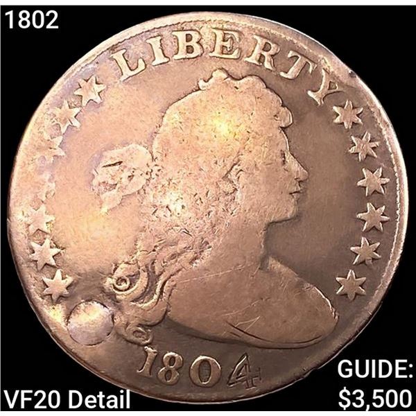 1802 Draped Bust Dollar LIGHTLY CIRCULATED