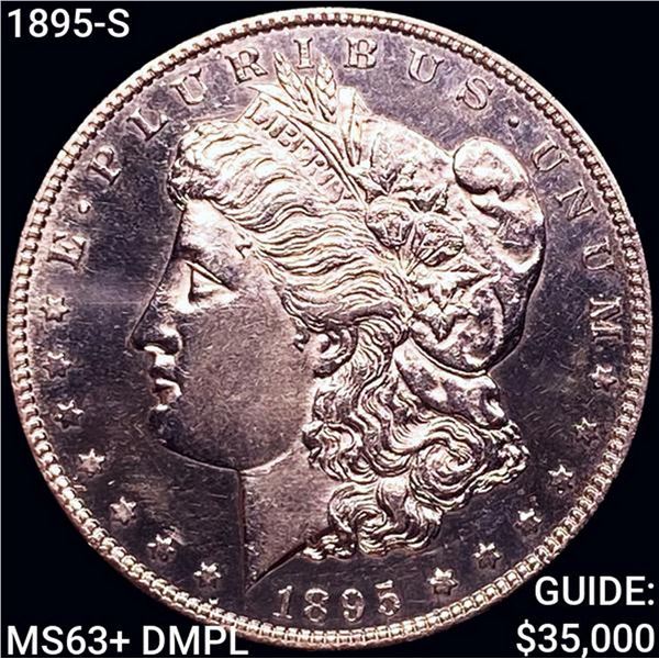 1895-S Morgan Silver Dollar UNCIRCULATED DMPL+