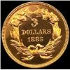 Image 2 : 1883 $3 Gold Piece GEM PROOF CAM