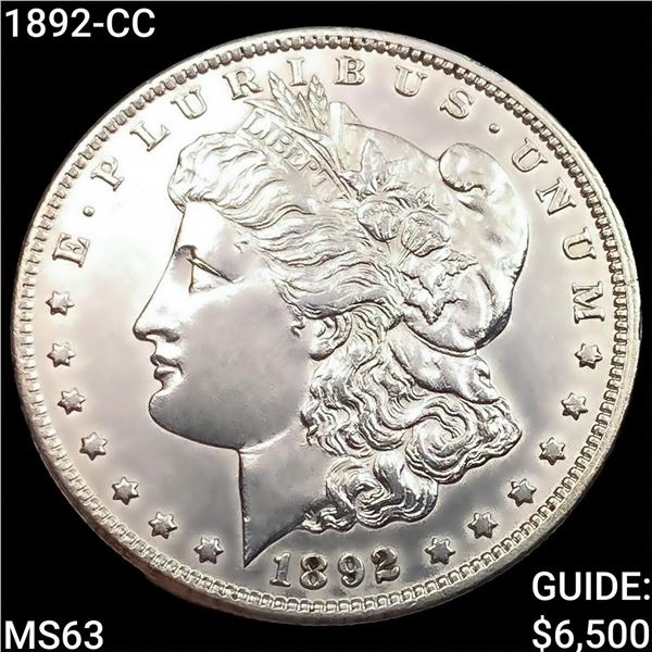 1892-CC Morgan Silver Dollar CHOICE BU