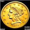 Image 1 : 1861 $2.50 Gold Quarter Eagle CHOICE BU