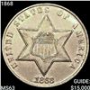 Image 1 : 1868 Silver Three Cent CHOICE BU