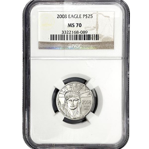 2008 Platinum Eagle $25 1/4 oz NGC MS71