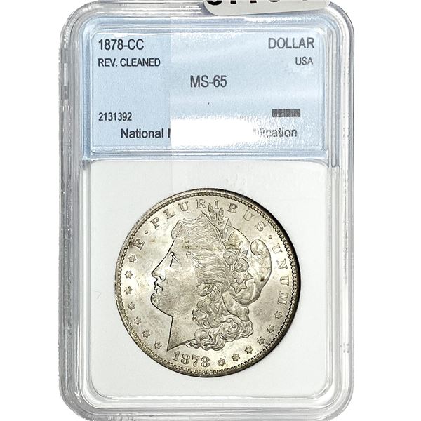 1878-CC Morgan Silver Dollar NNC MS65