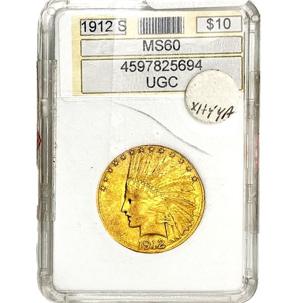 1912-S $10 Gold Eagle UGC MS60