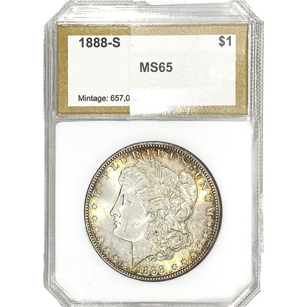 1888-S Morgan Silver Dollar PCI MS65