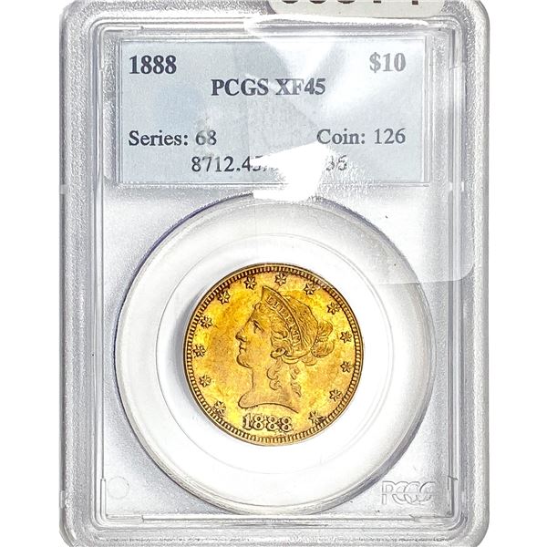 1888 $10 Gold Eagle PCGS XF45
