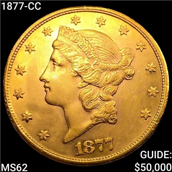 1877-CC $20 Gold Double Eagle UNCIRCULATED
