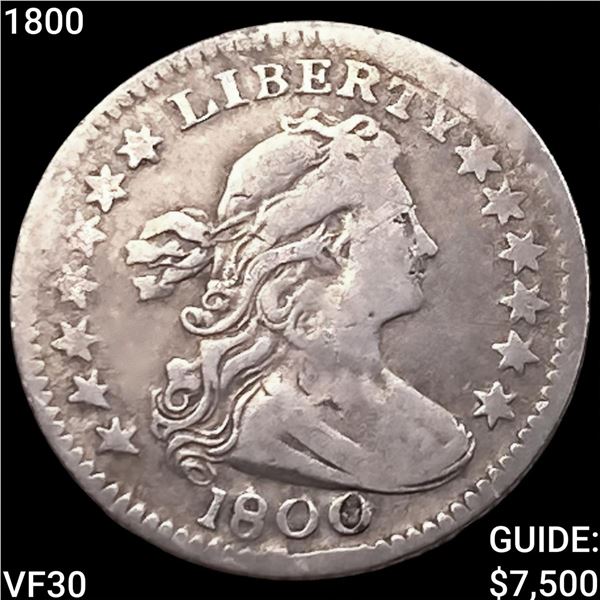 1800 Draped Bust Half Dime LIGHTLY CIRCULATED