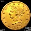 Image 1 : 1852 $10 Gold Eagle UNCIRCULATED