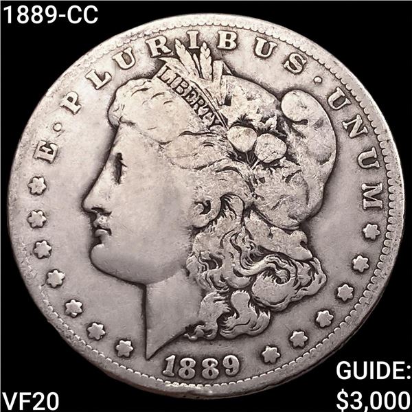 1889-CC Morgan Silver Dollar LIGHTLY CIRCULATED