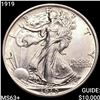 Image 1 : 1919 Walking Liberty Half Dollar CHOICE BU+