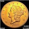 Image 1 : 1858 $20 Gold Double Eagle UNCIRCULATED