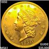 Image 1 : 1850 $20 Gold Double Eagle UNCIRCULATED
