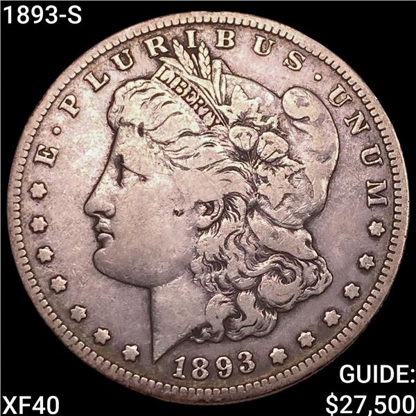 1893-S Morgan Silver Dollar NEARLY UNCIRCULATED