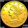 Image 1 : 1842 LG Dt $10 Gold Eagle CHOICE AU