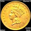 Image 1 : 1856 Slanted 5 Rare Gold Dollar CHOICE BU