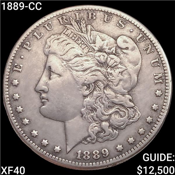 1889-CC Morgan Silver Dollar NEARLY UNCIRCULATED