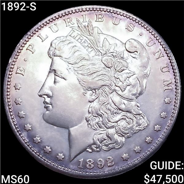 1892-S Morgan Silver Dollar UNCIRCULATED