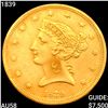 Image 1 : 1839 $5 Gold Half Eagle CHOICE AU