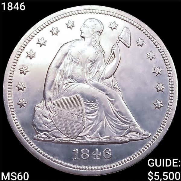 1846 Seated Liberty Dollar UNCIRCULATED