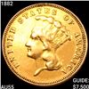 Image 1 : 1882 $3 Gold Piece HIGH GRADE